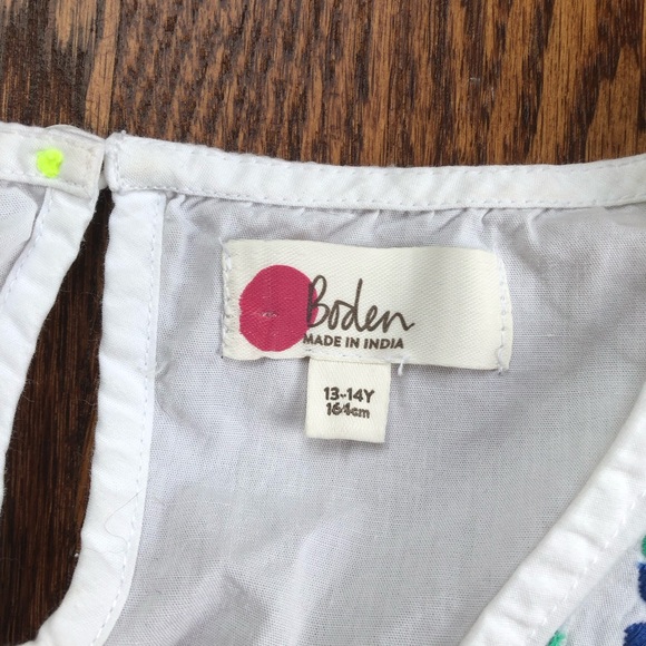 Mini Boden Embroidered Kaftan Coverup 13-14 Years - Picture 8 of 12